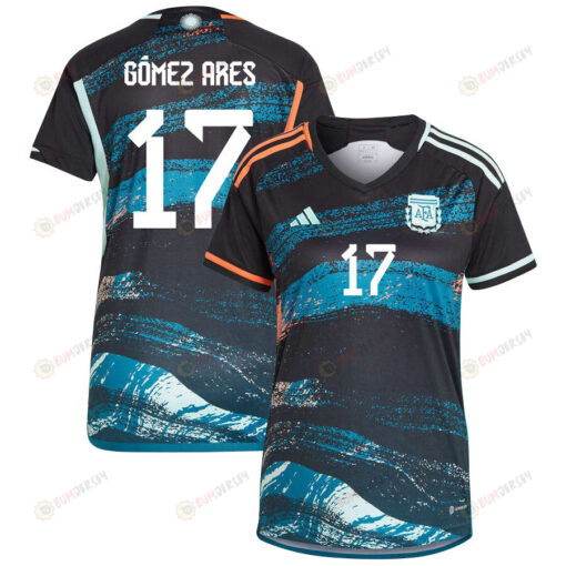 Camila G?mez Ares 17 Argentina Women's National Team 2023-24 World Cup Away Women Jersey