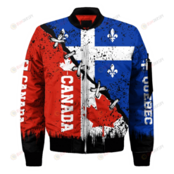 Canada Football World Cup 2022 Bomber Jacket Blue/Red