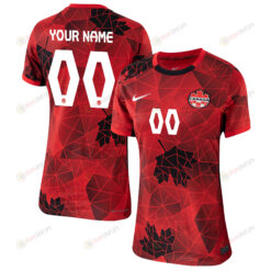 Canada Women's National Team 2023-24 World Cup Custom 00 Home Women Jersey