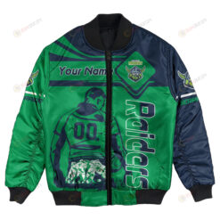 Canberra Raiders Bomber Jacket 3D Printed Personalized Pentagon Style