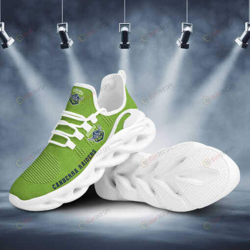 Canberra Raiders Logo Pattern 3D Max Soul Sneaker Shoes In Lime