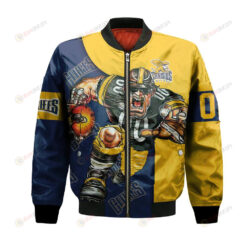 Canisius Golden Griffins Bomber Jacket 3D Printed Football