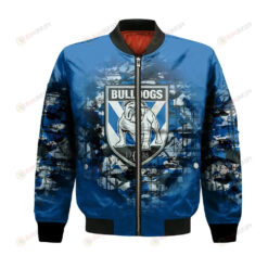 Canterbury-Bankstown Bulldogs Bomber Jacket 3D Printed Camouflage Vintage