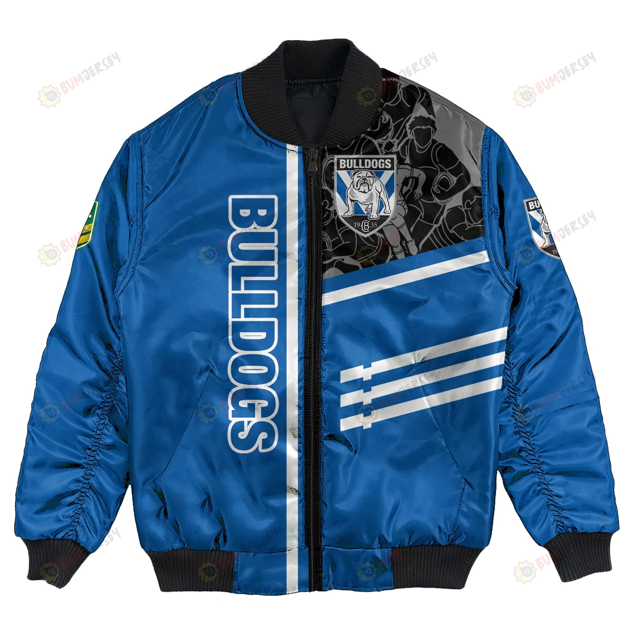 Canterbury-Bankstown Bulldogs Bomber Jacket 3D Printed Personalized Rugby For Fan