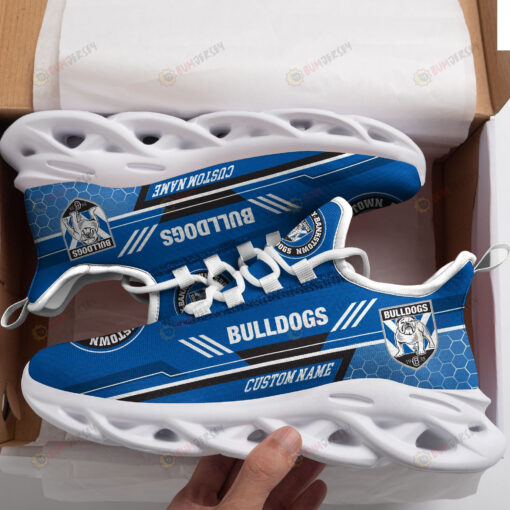 Canterbury-Bankstown Bulldogs Logo Custom Name Pattern 3D Max Soul Sneaker Shoes