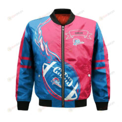 Cape Breton Eagles Bomber Jacket 3D Printed Flame Ball Pattern