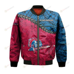 Cape Breton Highlanders Bomber Jacket 3D Printed Grunge Polynesian Tattoo