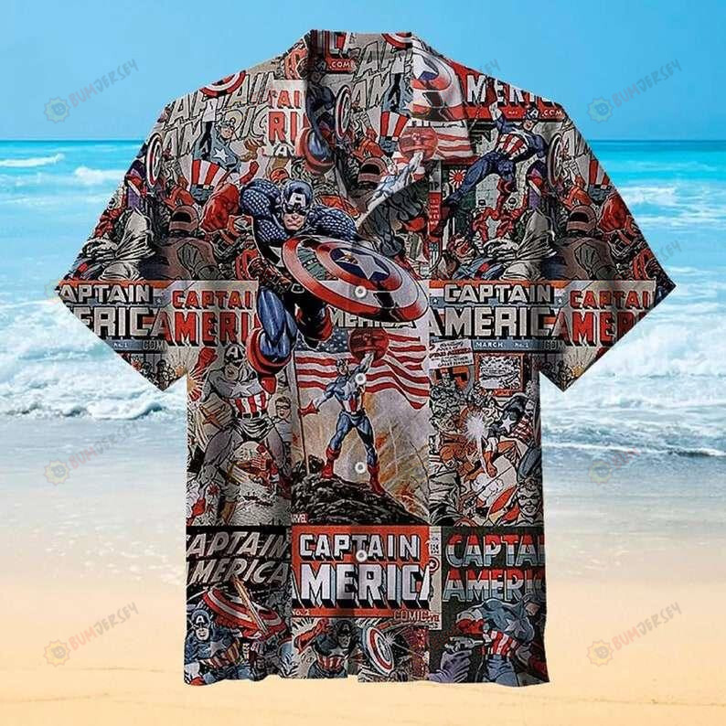Captain America Summer - Hawaiian Shirt