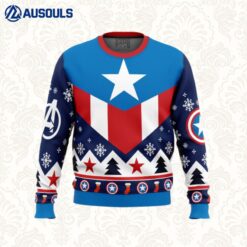 Captain America Ugly Sweaters For Men Women Unisex