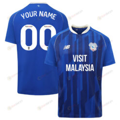 Cardiff City FC 2023-24 Home Custom Men Jersey - Blue