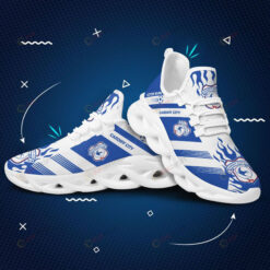 Cardiff City FC Logo Pattern Custom Name 3D Max Soul Sneaker Shoes