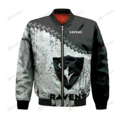 Carleton Ravens Bomber Jacket 3D Printed Grunge Polynesian Tattoo