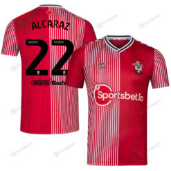 Carlos Alcaraz 22 Southampton FC 2023/24 Home Men Jersey - Red