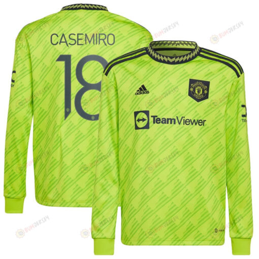 Carlos Casemiro 18 Manchester United 2022/23 Third Long Sleeve Jersey - Men