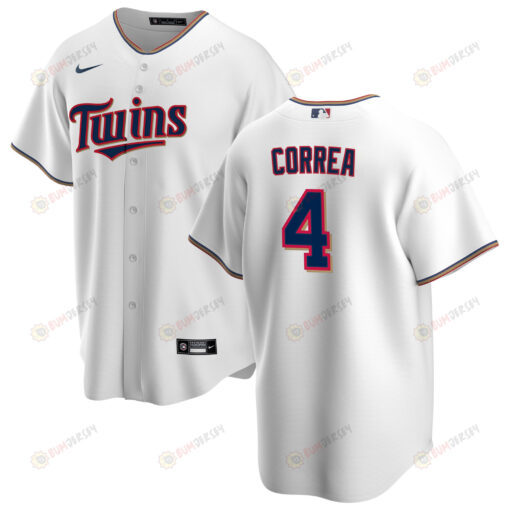 Carlos Correa 4 Minnesota Twins Home Jersey - White Jersey