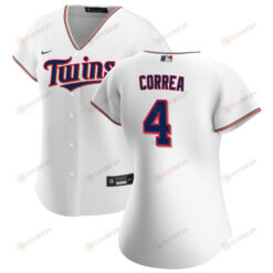 Carlos Correa 4 Minnesota Twins Women's Player Jersey - White Jersey