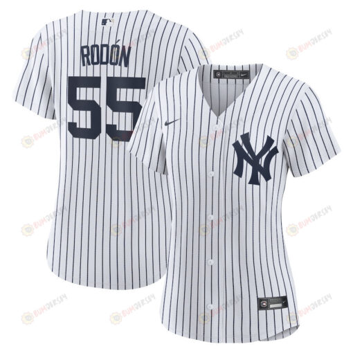 Carlos Rodon 55 New York Yankees Women Home Jersey - White