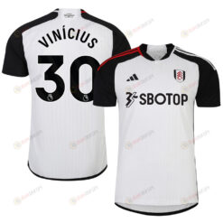Carlos Vin?cius 30 Fulham FC 2023-24 Premier League Home Men Jersey - White