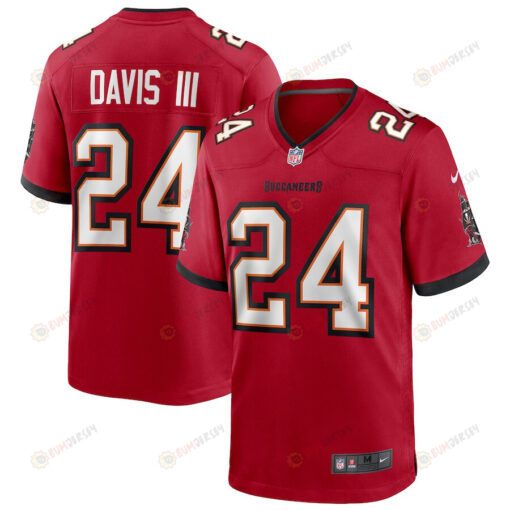 Carlton Davis III 24 Tampa Bay Buccaneers Game Player Jersey - Red