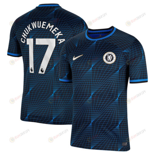 Carney Chukwuemeka 17 Chelsea 2023/24 Away Men Jersey - Navy