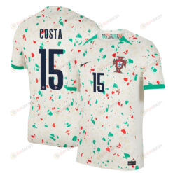 Carole Costa 15 Portugal Women's National Team 2023-24 World Cup Away Men Jersey