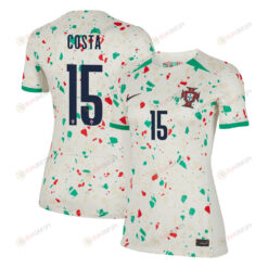 Carole Costa 15 Portugal Women's National Team 2023-24 World Cup Away Women Jersey