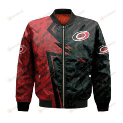 Carolina Hurricanes Bomber Jacket 3D Printed Abstract Pattern Sport