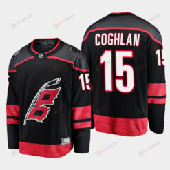 Carolina Hurricanes Dylan Coghlan 15 2022-23 Primary Home Black Jersey Breakaway Player