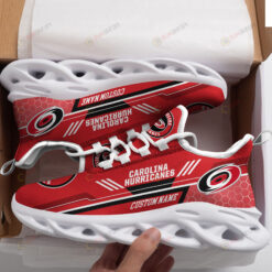 Carolina Hurricanes Logo Custom Name Pattern 3D Max Soul Sneaker Shoes