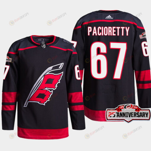 Carolina Hurricanes Max Pacioretty 67 Black 25th Anniversary 2022-23 Home Jersey