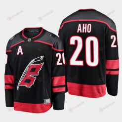 Carolina Hurricanes Sebastian Aho 20 2022-23 Primary Home Black Jersey Breakaway Player