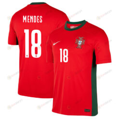 Carolina Mendes 18 Portugal Women's National Team 2023-24 World Cup Home Men Jersey