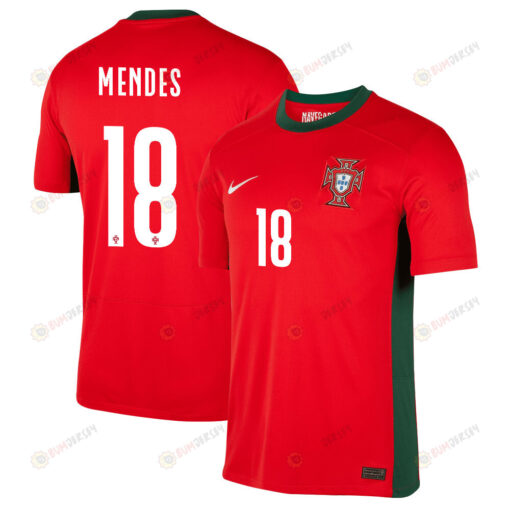 Carolina Mendes 18 Portugal Women's National Team 2023-24 World Cup Home Men Jersey