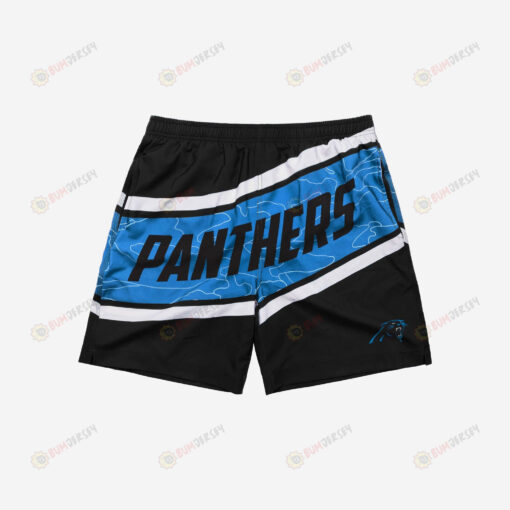 Carolina Panthers Big Wordmark Hawaiian Men Shorts Swim Trunks - Print Shorts