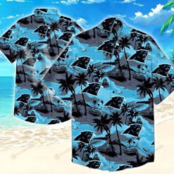 Carolina Panthers Blue Black Hawaiian Shirt