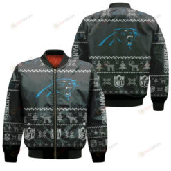Carolina Panthers Christmas Pattern Bomber Jacket