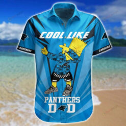 Carolina Panthers Cool Like Panthers Dad ??3D Printed Hawaiian Shirt