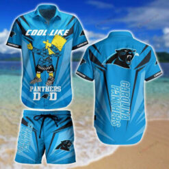 Carolina Panthers Cool Like Set ??3D Printed Hawaiian Shirt