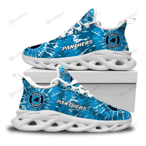 Carolina Panthers Custom Name Logo Pattern 3D Max Soul Sneaker Shoes