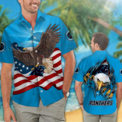 Carolina Panthers Flag American ??3D Printed Hawaiian Shirt