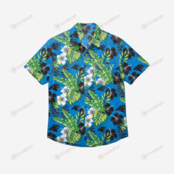 Carolina Panthers Floral Button Up Hawaiian Shirt