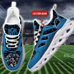 Carolina Panthers Illustration Image Custom Name 3D Max Soul Sneaker Shoes