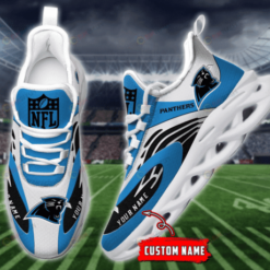 Carolina Panthers Logo Custom Name 3D Max Soul Sneaker Shoes