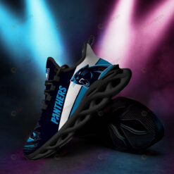 Carolina Panthers Logo Torn Pattern 3D Max Soul Sneaker Shoes