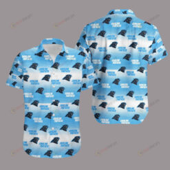 Carolina Panthers Retro AOP Curved Hawaiian Shirt