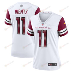 Carson Wentz 11 Washington Commanders Women's Game Jersey - White