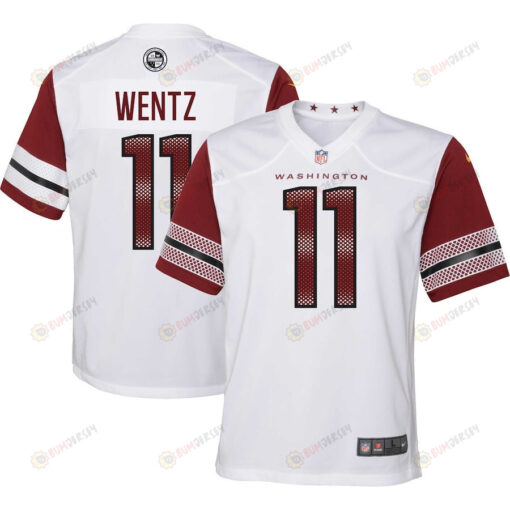 Carson Wentz 11 Washington Commanders Youth Jersey - White