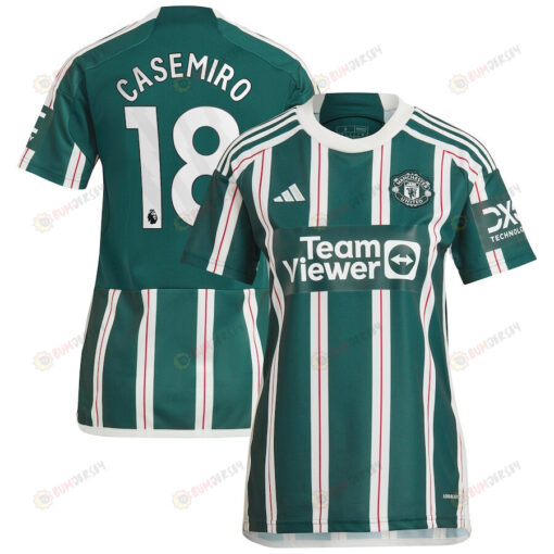 Casemiro 18 Manchester United 2023/24 Away Women Jersey - Green