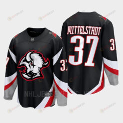 Casey Mittelstadt 37 Buffalo Sabres 2022-23 Goathead Third Premier Breakaway Player Jersey