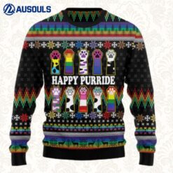 Cat Lgbt Color Ugly Sweaters For Men Women Unisex